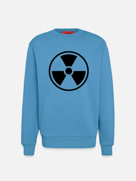 Radiation Solid Icon Nuclear Warning Symbol - Sweatshirt - made by SPREAD - Sol Blue