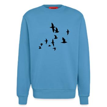 birds - Sweatshirt - made by SPREAD  -  Sol Blue - Vorne