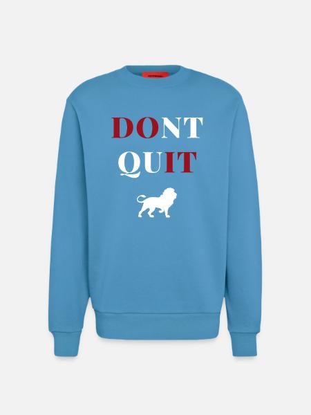 don't quit lion heart - Sweatshirt - made by SPREAD - Sol Blue