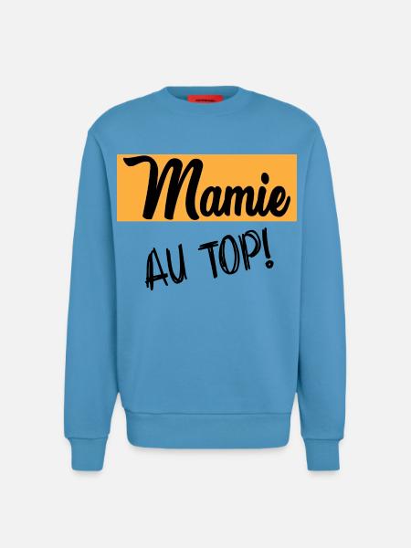 MAMIE - Sweat bio décontracté fabriqué en UE - Sol Blue