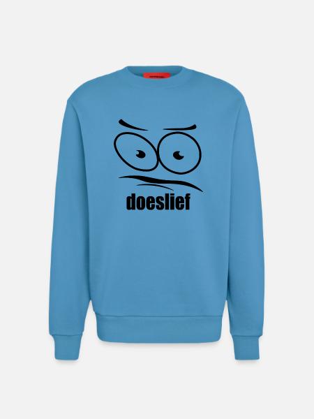 doeslief flehende Augen mit Fragezeichen-Blick - Sweatshirt - made by SPREAD - Sol Blue