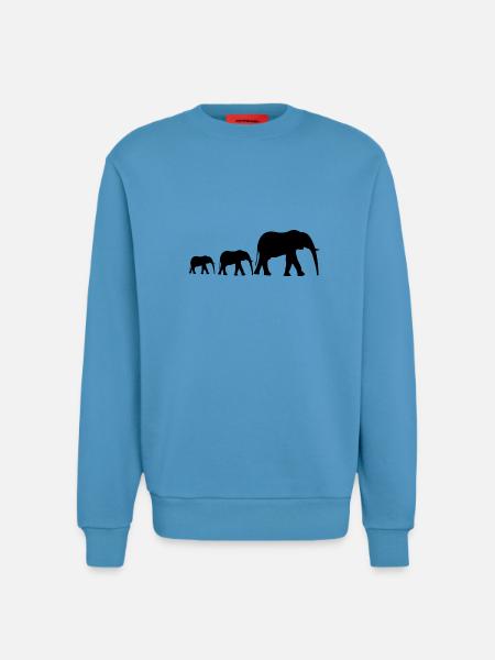 Elefantenfamilie - Sweatshirt - made by SPREAD  -  Sol Blue