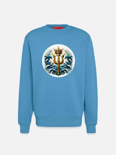 Trident Symbol - Sweatshirt - made by SPREAD - Sol Blue