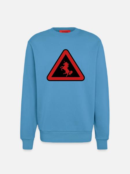 Achtung Einhorn, Gefahr - Sweatshirt - made by SPREAD  -  Sol Blue