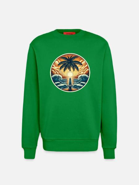 Surfer Logo - Sweatshirt - made by SPREAD  - City Green