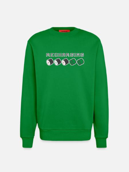 Recharging Pixel Sushi - Sweatshirt - made by SPREAD  - City Green