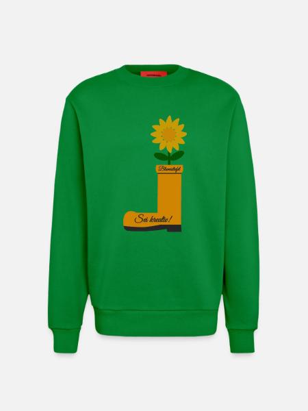 Flower Boots - Sweatshirt - made by SPREAD - City Green