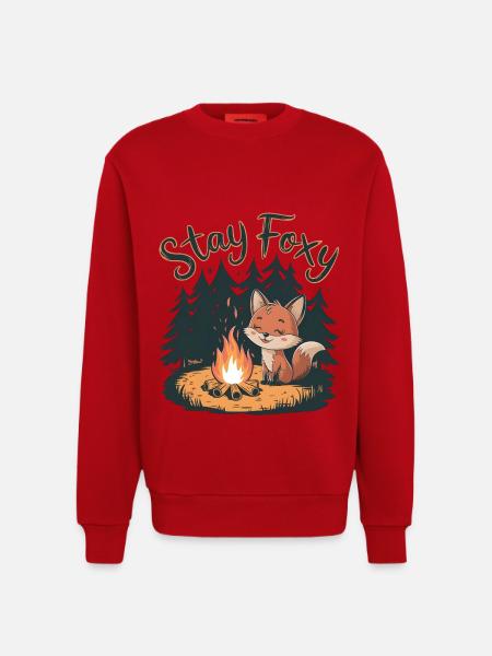 Bleib fuchsig - Sweatshirt - made by SPREAD  - Rot