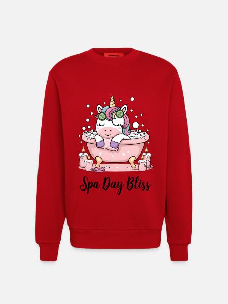 Spa Day Bliss. - Sweatshirt - made by SPREAD - red