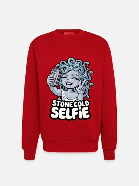 Stone Cold Selfie - Sweatshirt - made by SPREAD - red