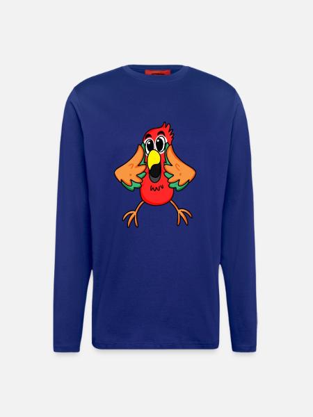 Parrot jungle - Longsleeve - made by SPREAD  - Iconic Blue