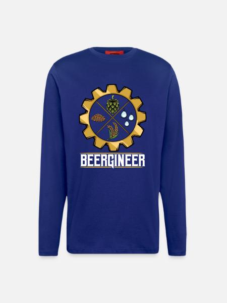 Beergineer Brau-Gear Emblem - Longsleeve - made by SPREAD  - Iconic Blue
