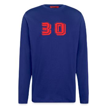 30. 30 JAHRE. 30-JÄHRIGES JUBILÄUM. 30-JÄHRIGES JUBILÄUM. - Langarmshirt - made by SPREAD  - Iconic Blue - Vorne