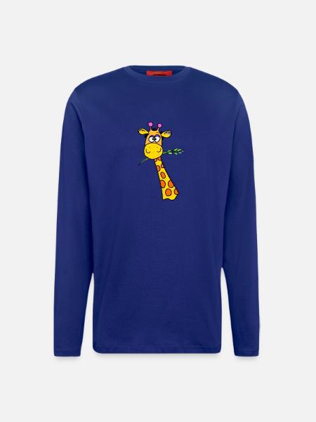 Cute Giraffe - Longsleeve - made by SPREAD - Iconic Blue