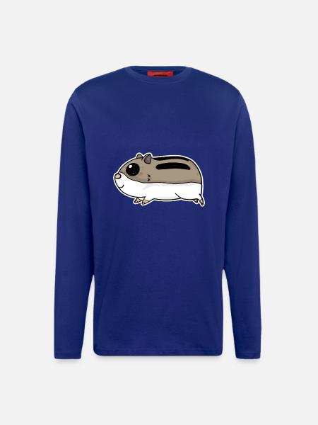 Hamster mignon - Manches longues bio décontracté fabriqué en UE - Iconic Blue