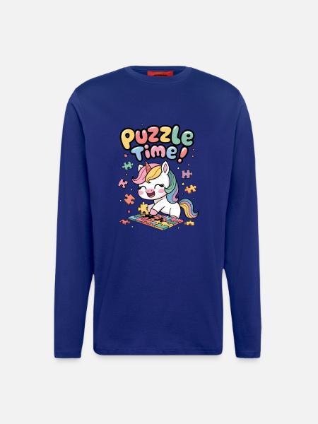 Puzzle Time! - Longsleeve - made by SPREAD - Iconic Blue