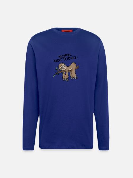 Sloth Nope not today - Longsleeve - made by SPREAD  - DARK NAVY