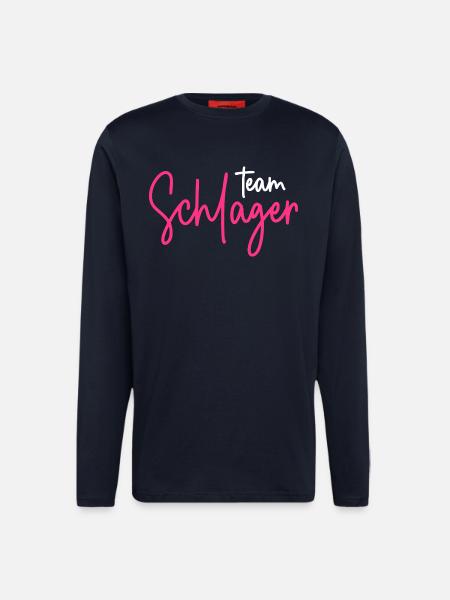 Team Schlager - Langarmshirt - made by SPREAD  - DARK NAVY