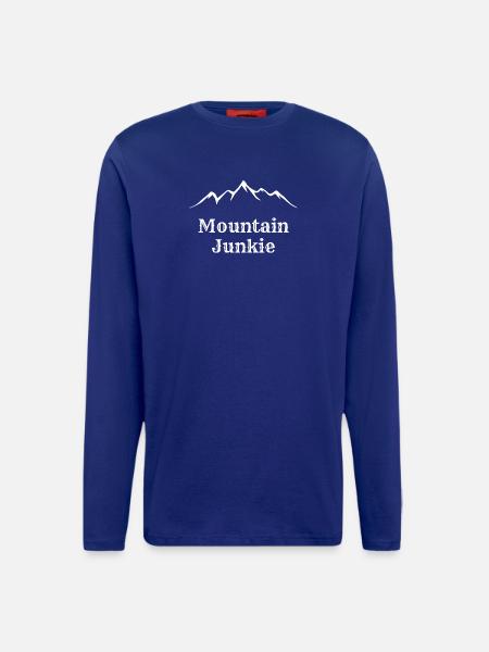mountain junkie - Longsleeve - made by SPREAD  - DARK NAVY