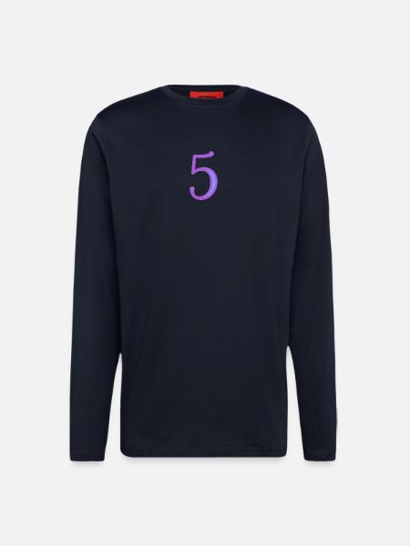 5. CINQ - Manches longues bio décontracté fabriqué en UE - DARK NAVY