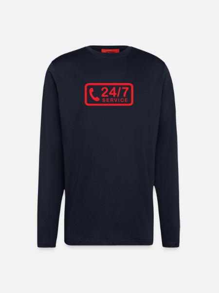 24/7 h Service - Longsleeve - made by SPREAD  - DARK NAVY