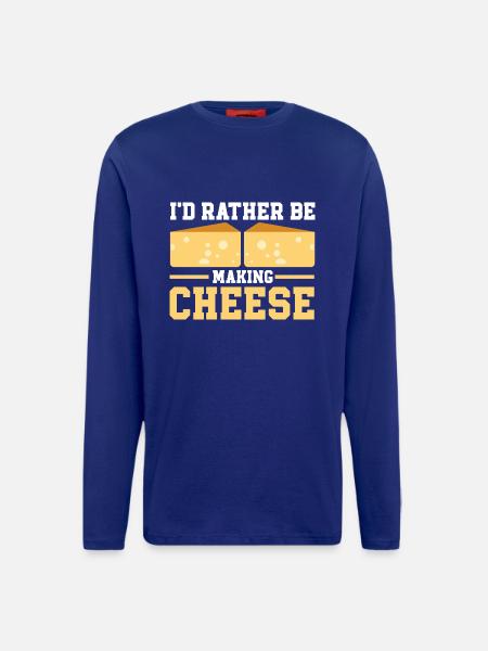 Cheese Making Cheese Lover - Longsleeve - made by SPREAD  - DARK NAVY
