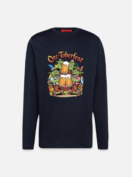 Orc-toberfest - Manches longues bio décontracté fabriqué en UE - DARK NAVY