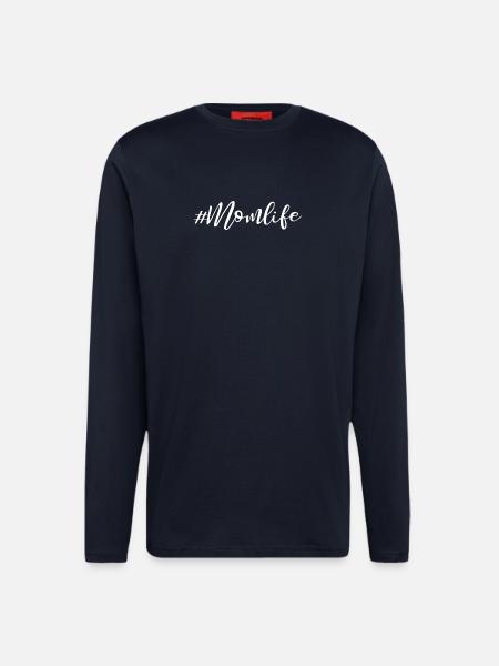 Momlife - Slogan Design - Longsleeve - made by SPREAD  - DARK NAVY