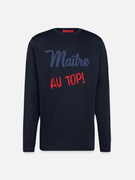 MASTER AT THE TOP - Longsleeve - made by SPREAD - DARK NAVY