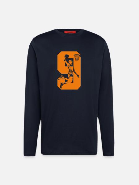 NUMBER 9 BASKETBALL 9TH BIRTHDAY - Longsleeve - made by SPREAD - DARK NAVY