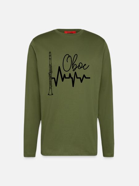 Oboe - Langarmshirt - made by SPREAD  - MOSS GREEN
