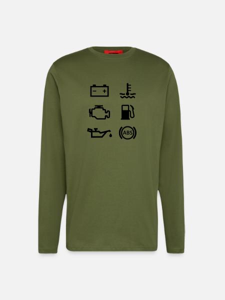 Autolichter - Langarmshirt - made by SPREAD  - MOSS GREEN