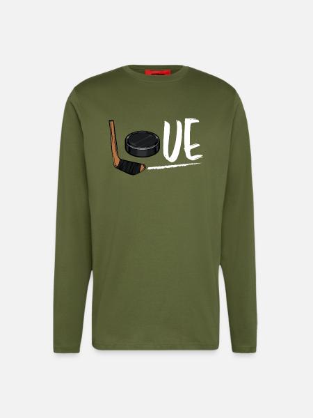 ice Hockey - Longsleeve - made by SPREAD  - MOSS GREEN