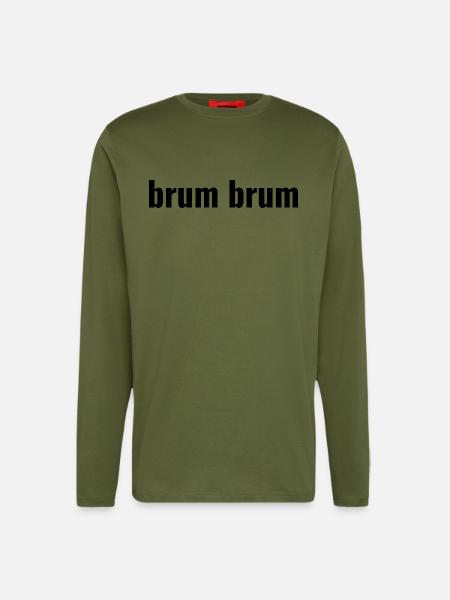 Brum Brum - Manches longues bio décontracté fabriqué en UE - MOSS GREEN