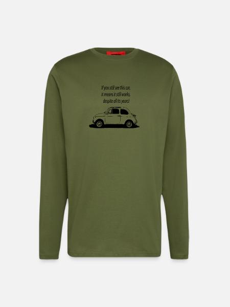 500 Italy - Longsleeve - made by SPREAD - MOSS GREEN