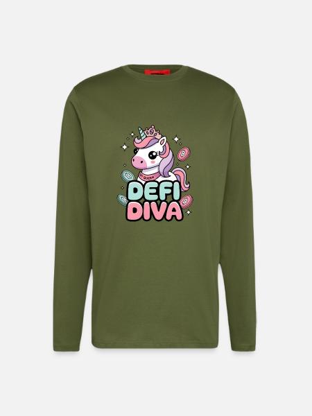 Defi Diva - Langarmshirt - made by SPREAD  - MOSS GREEN
