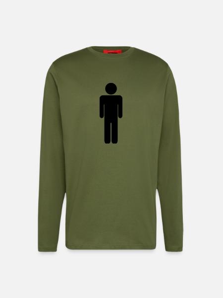 Mann - Langarmshirt - made by SPREAD - MOSS GREEN