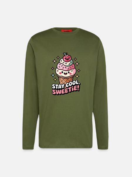 Stay Cool, Sweetie! - Longsleeve - made by SPREAD - MOSS GREEN