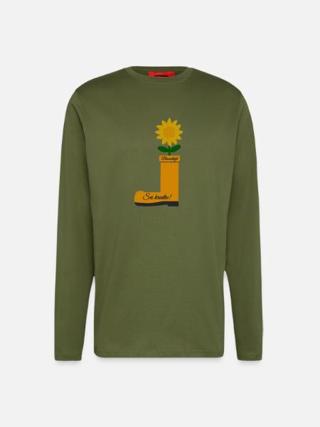 Flower Boots - Longsleeve - made by SPREAD - MOSS GREEN