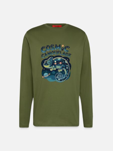 Cosmic Camouflage - Longsleeve - made by SPREAD - MOSS GREEN