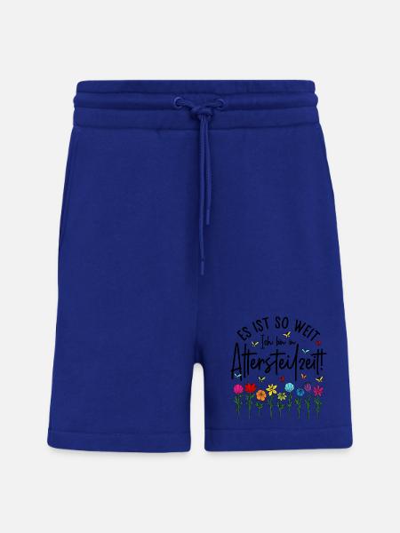 Es ist soweit Ich bin in Altersteilzeit - Blumen - Shorts - made by SPREAD - Iconic Blue
