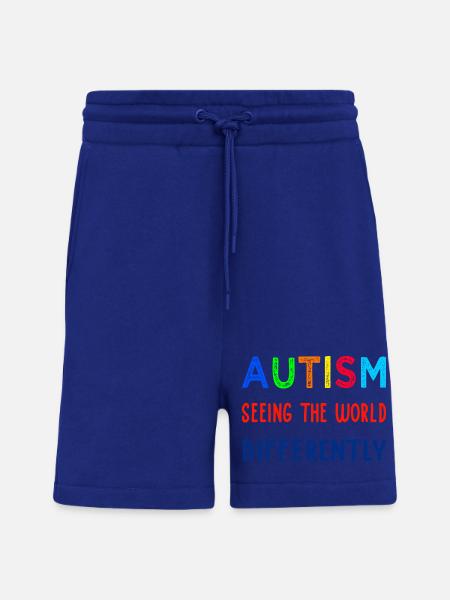 Autism Seeing Differently - Shorts - made by SPREAD - Iconic Blue