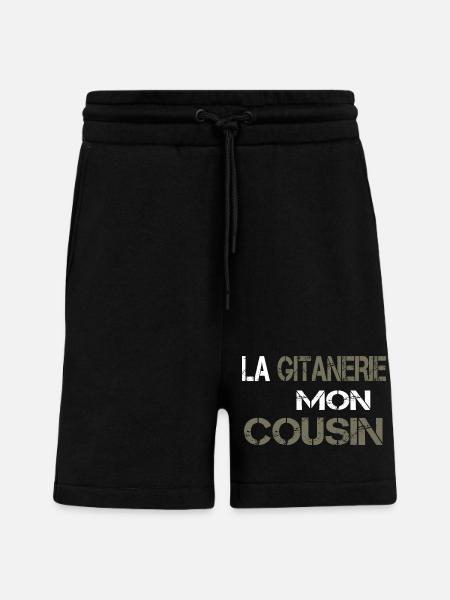 La gitanerie mon cousin - Short bio décontracté fabriqué en UE - SOLID BLACK