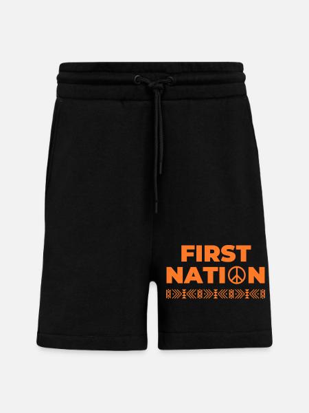 first nation indigenous USA - Shorts - made by SPREAD - SOLID BLACK