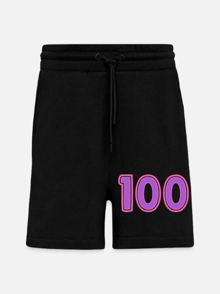 100. 100 YEARS. 100th ANNIVERSARY - Shorts - made by SPREAD - SOLID BLACK