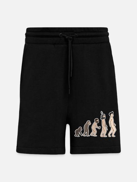 évolution - Short bio décontracté fabriqué en UE - SOLID BLACK