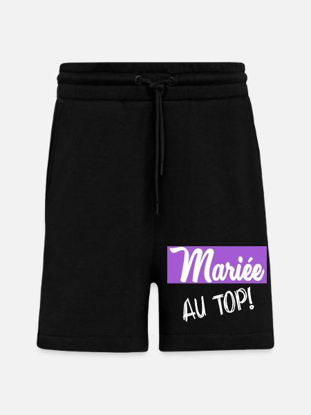 Bachelorette party. WEDDING - Shorts - made by SPREAD - SOLID BLACK