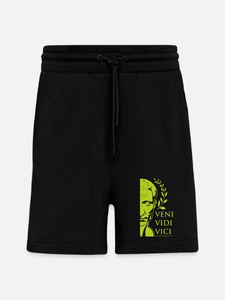 César vert - Short bio décontracté fabriqué en UE - SOLID BLACK
