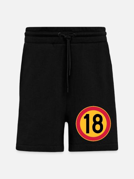 18 Geschwindigkeitsbegrenzung - Shorts - made by SPREAD - SOLID BLACK