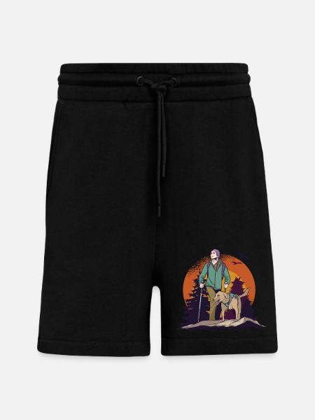 Walking with the dog - Shorts - made by SPREAD - SOLID BLACK